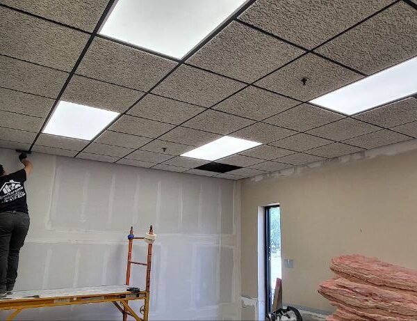 Remodeling Acoustic Ceiling, Wall, And Insulation (300 SF) Tucker, GA