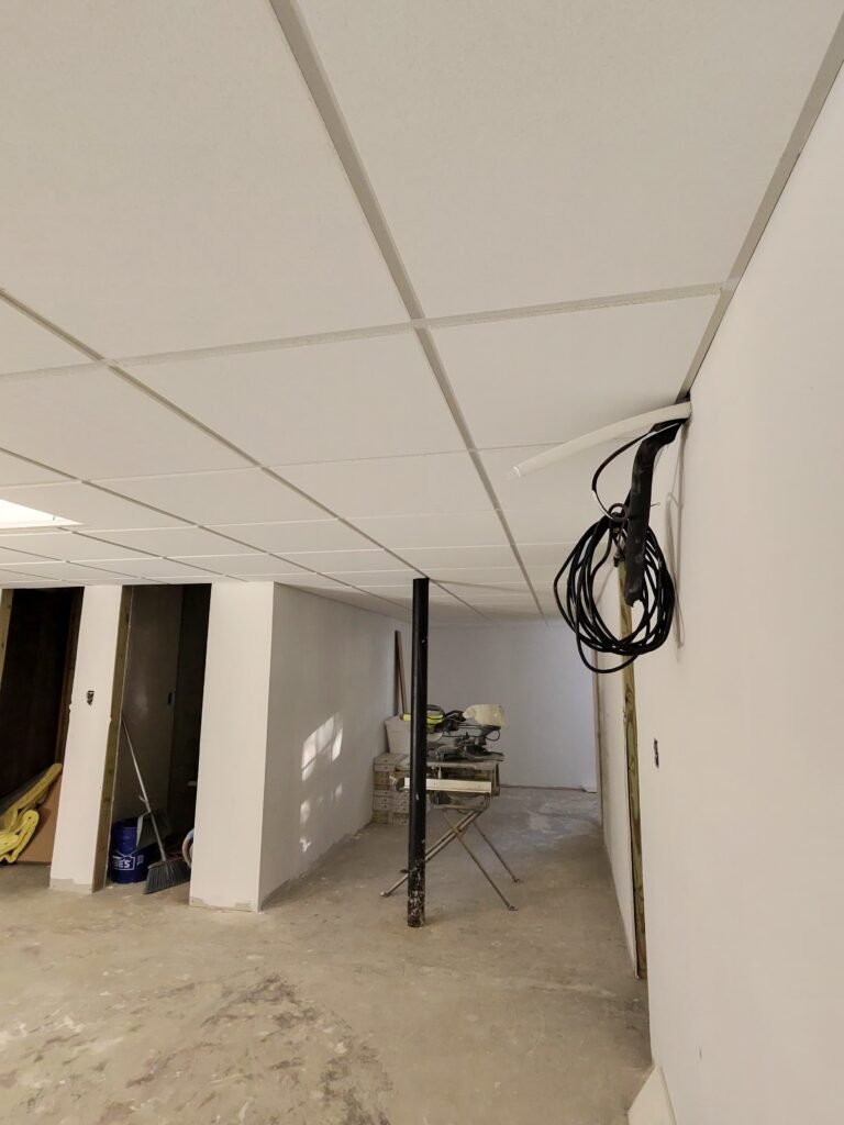 Acoustic ceiling install