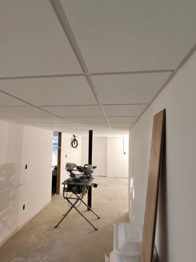 Acoustic ceiling install