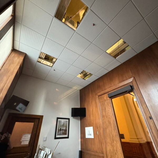 Acoustic ceiling 13 feet hight